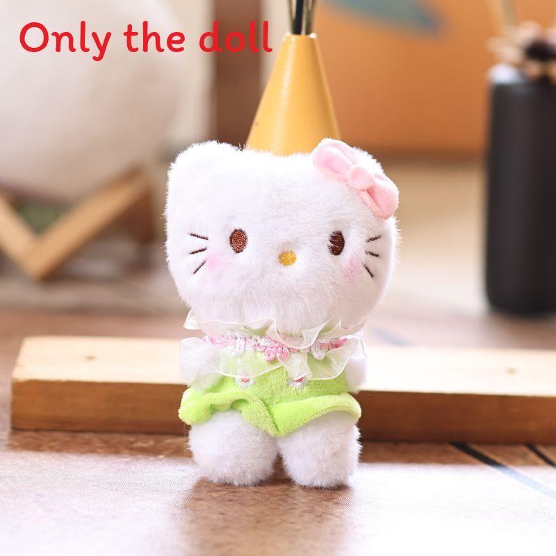 Pink With Bow Lace Skirt Plush Pendant Keychain For Decor Bag