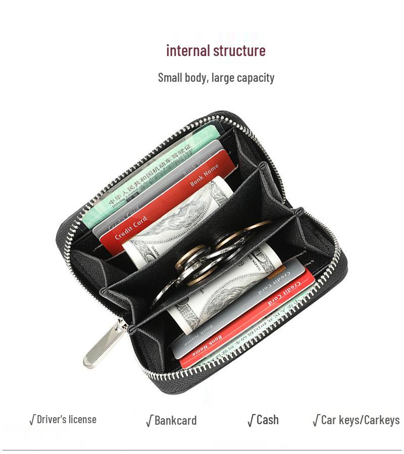 New Style Men's Mini Zipper Wallet and Coin Purse