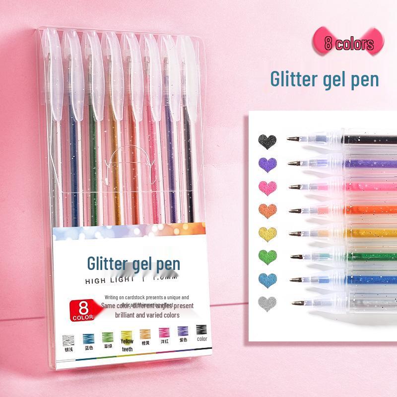 Colorful Gel Pen Set: Star Glitter, Color-Changing, Shiny Journaling Pen for Kids