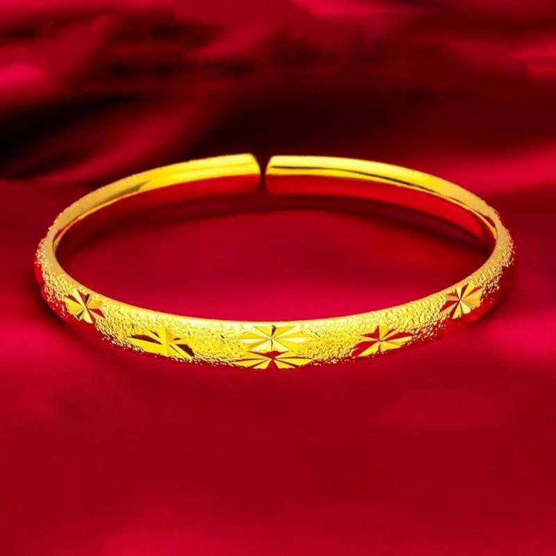 

Браслет-манжета из песочного золота с кленовым листом, легкая роскошь, универсальный, не тускнеющий, модные простые украшения для женщин