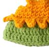1 Set Abbigliamento per Criceti Cappello a Maglia con Cinturino Regolabile Top all'Uncinetto Costume per Criceti Porcellini d'India Piccoli Animali Accessori Pet