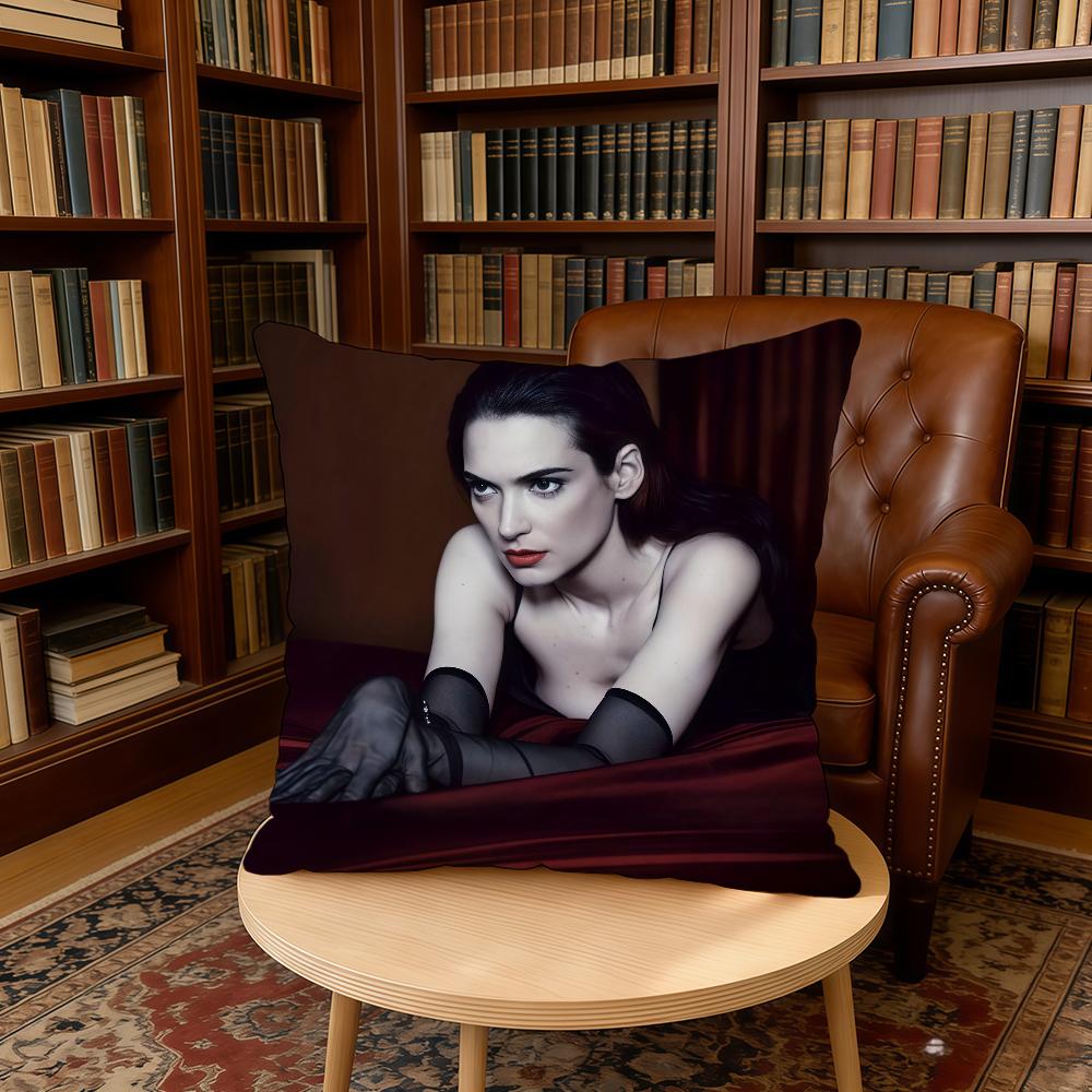 cushion cover Home Actor Office WWinona Birthday Anniversary Gifts Soft Skin RRyder Friendly Cushion Cover