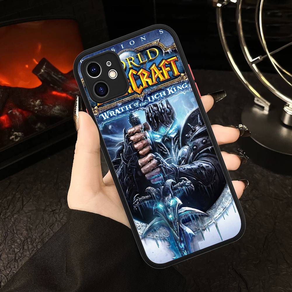 

W-World Of W-Warcraft Game Retro For IPhone Air 16 15 14 Plus 13 12 11 Pro Max Matte Cover Jelly Shockproof Phone Case iphone 14