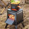 Campingkocher Faltbarer Campingofen Holzofen Tragbarer Holzkocher Camping-Gadgets für Barbecue Kochen von Wasser Kochen