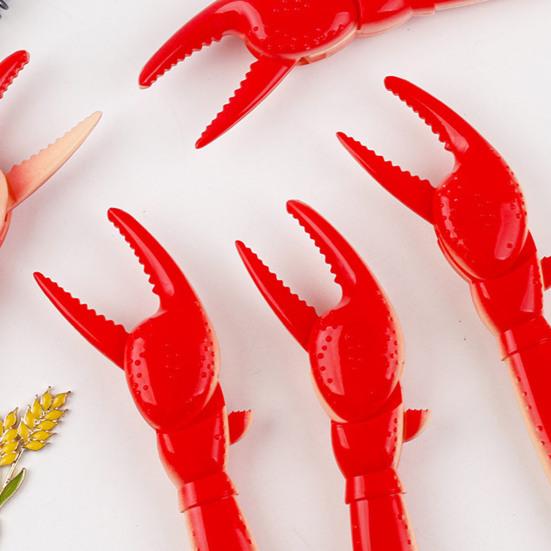 6 stk Krabbeklo Kulepenner Morsomme Hummerklo Penner med Svart Blekk for Skole Kontor Bursdagsfestrekvisitter