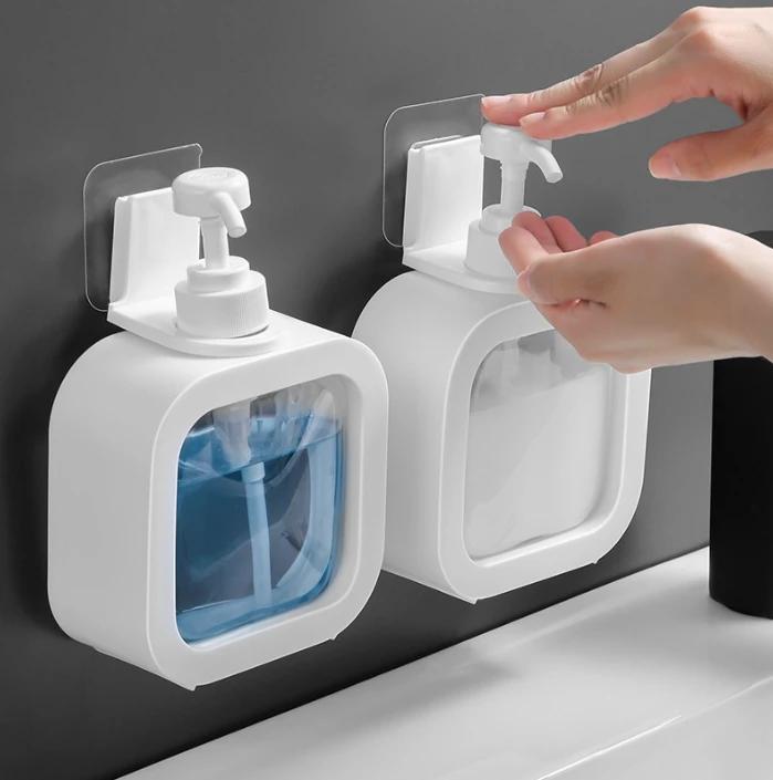 300/500ml Badkamer Zeepdispensers Hervulbare Lotion Shampoo Douchegel Houder Draagbare Reizen Dispenser Lege Bad Pomp Fles