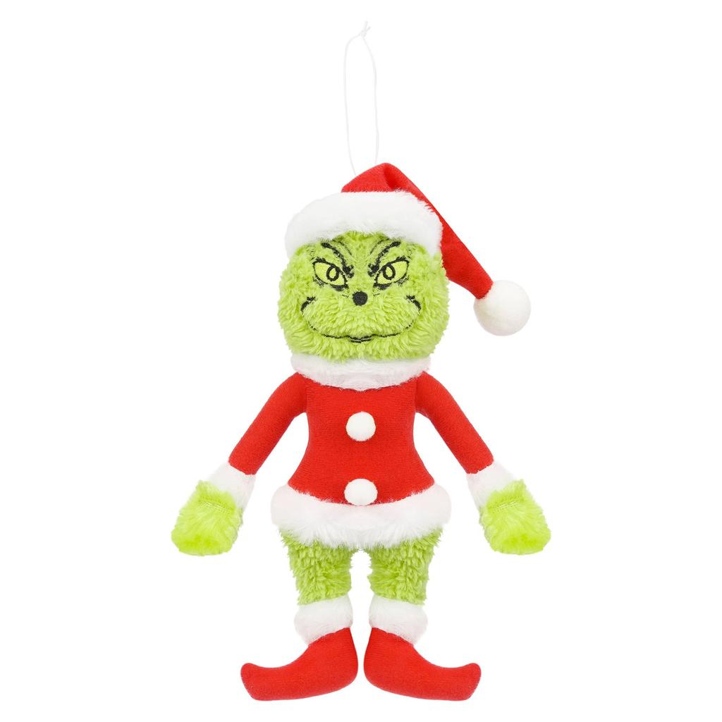 Christmas Cartoon Doll Pendant Green Plush Children's Toy Doll Pendant Home Decoration Christmas Tree
