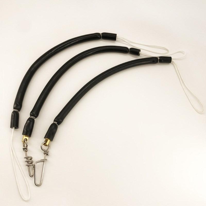 Heavy Duty 15.75in Shockcord Professional Equipment Accessory Spearfishing Shock Cord with Stainless Steel Snap
