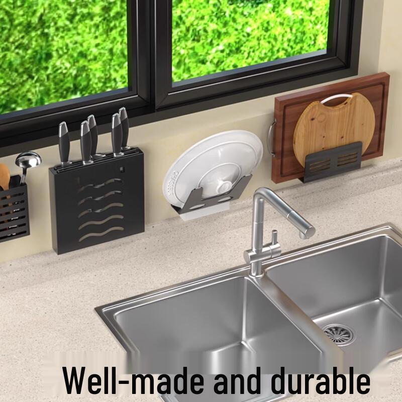 Küchenschneidebrett und Messerhalter