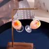 Fashion Resin 3D Drink Cup Drop Earrings for Women Girl Beer Milk Tea Ice Cream Dangle Earrings Jewelry Gift