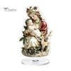 Stable Rotating Base Ornaments Christmas Acrylic 360 Degree Ornament, Double-sided HD UV Printed Angel Figurines Religious 2D Decorative Item