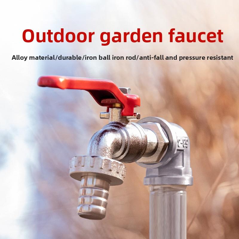 Rubinetto da Esterno con Beccuccio 1/2-3/4 pollici Lavatrice da Giardino Lega di Zinco Controllo Singolo Rubinetto Antigelo Accessori Hardware