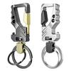 1Pcs Durable Multi-functional Key Chain Bottle Opener Carabiner Keyholders Metal Key Ring for Men Women