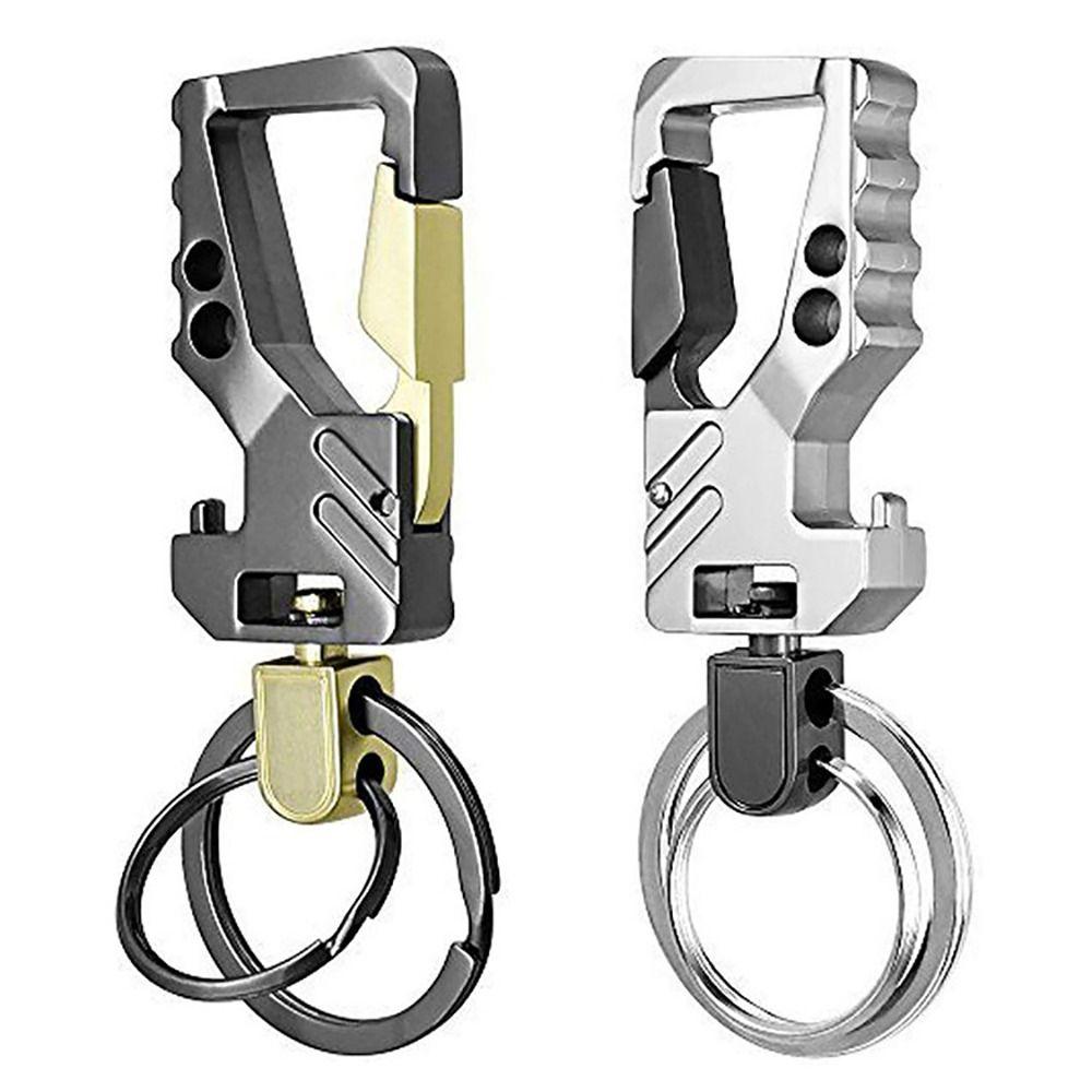 1Pcs Durable Multi-functional Key Chain Bottle Opener Carabiner Keyholders Metal Key Ring for Men Women