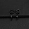 European and American Style Titanium Steel Round Studs - High-Grade Korean Fashion Pendant Earrings