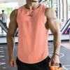 Men'S Summer Sports And Leisure Muscle Fitness Mesh Breathable Quick Drying Solid Color Sleeveless Vest For Men