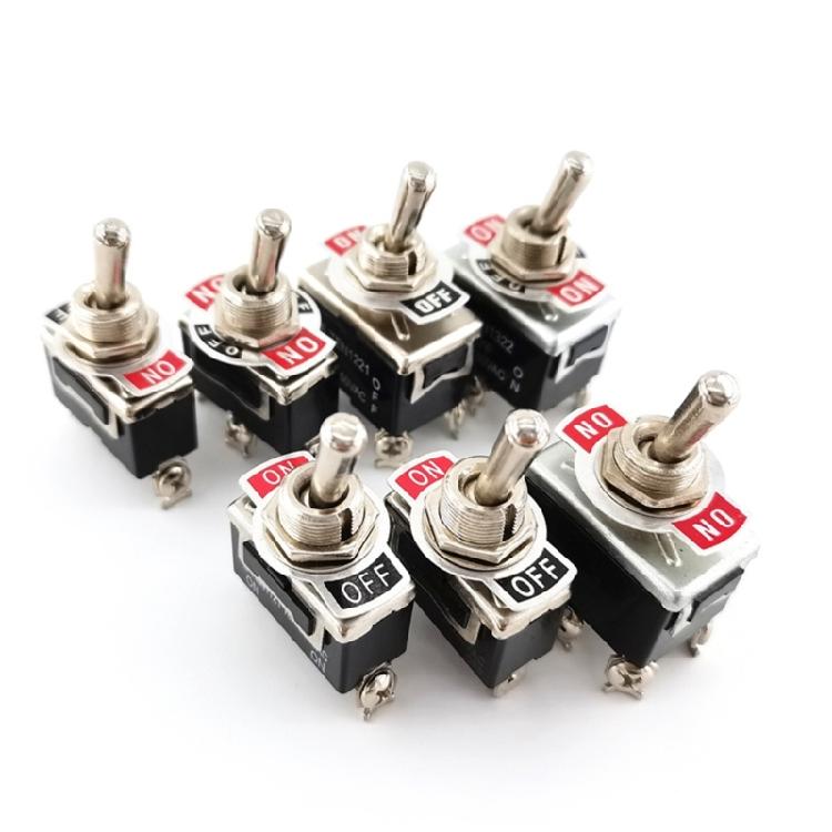 ON-OFF-ON / ON-OFF Miniature Toggle Switches Power Button Switches 2/3/4/6Pin 250V 15A Toggle Switches for Car