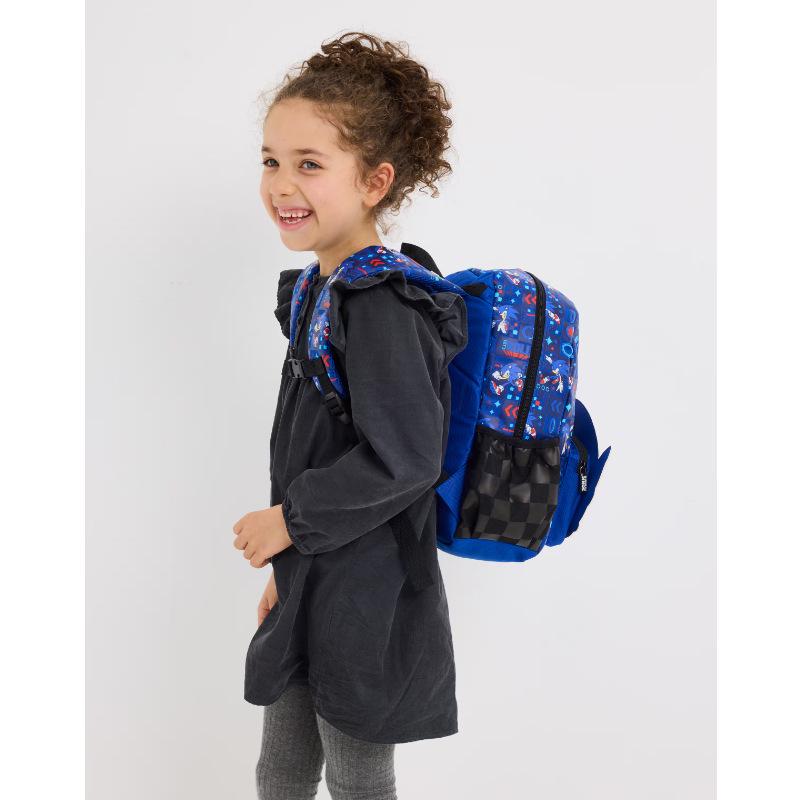 Smiggle Australia Sonic Cartoon Large Waterproof School Backpack for Kids