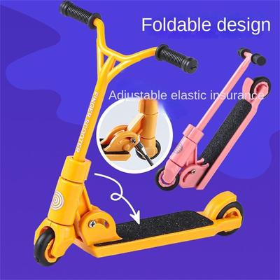 Foldable Finger Scooter Two Wheel Finger Skateboards Kids Toys Mini Scooter  Party Favors