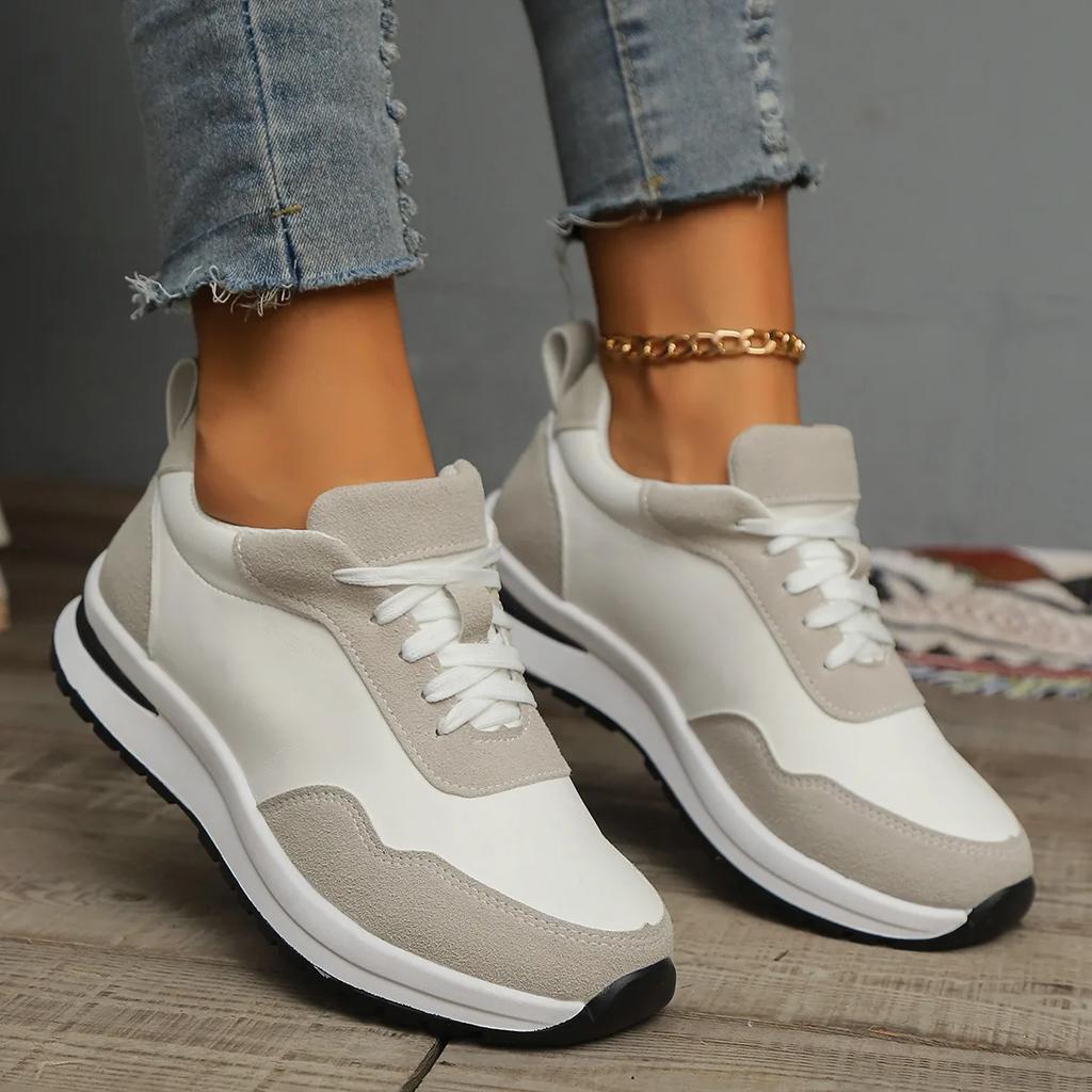 Fashion New Plus-size Women's Sports Shoes Fashion Lace-up Brand Design Women's Shoes Autumn Classic Versatile Women's Vulcanized Shoes
