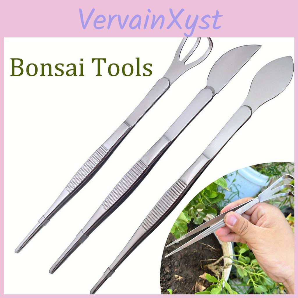 Stainless 1pc Steel Root 2in1 Rake With Bonsai Tweezers With Ergonomical Handle Soil Farming Tool For Succulents Crafting