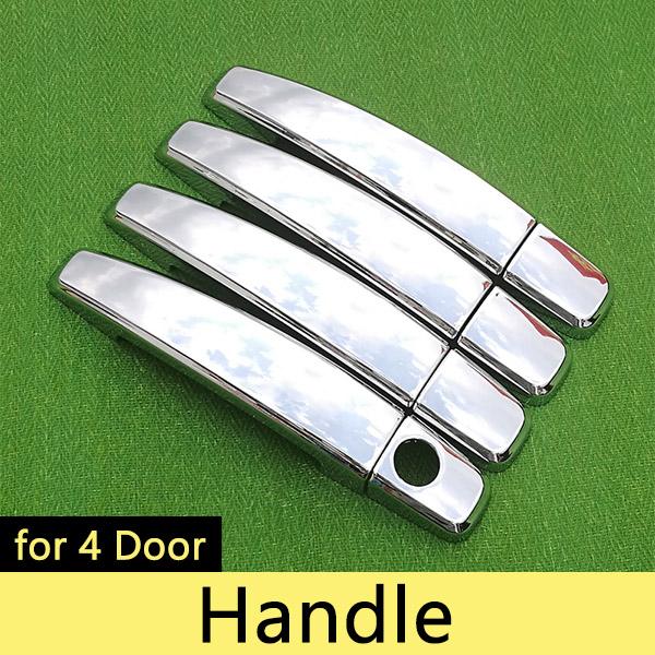 for Opel Corsa D 2007-2014 Chrome Handle Cover Trim Set Vauxhall 2008 2009 2010 2012 2013 Car Accessories Stickers Car Styling