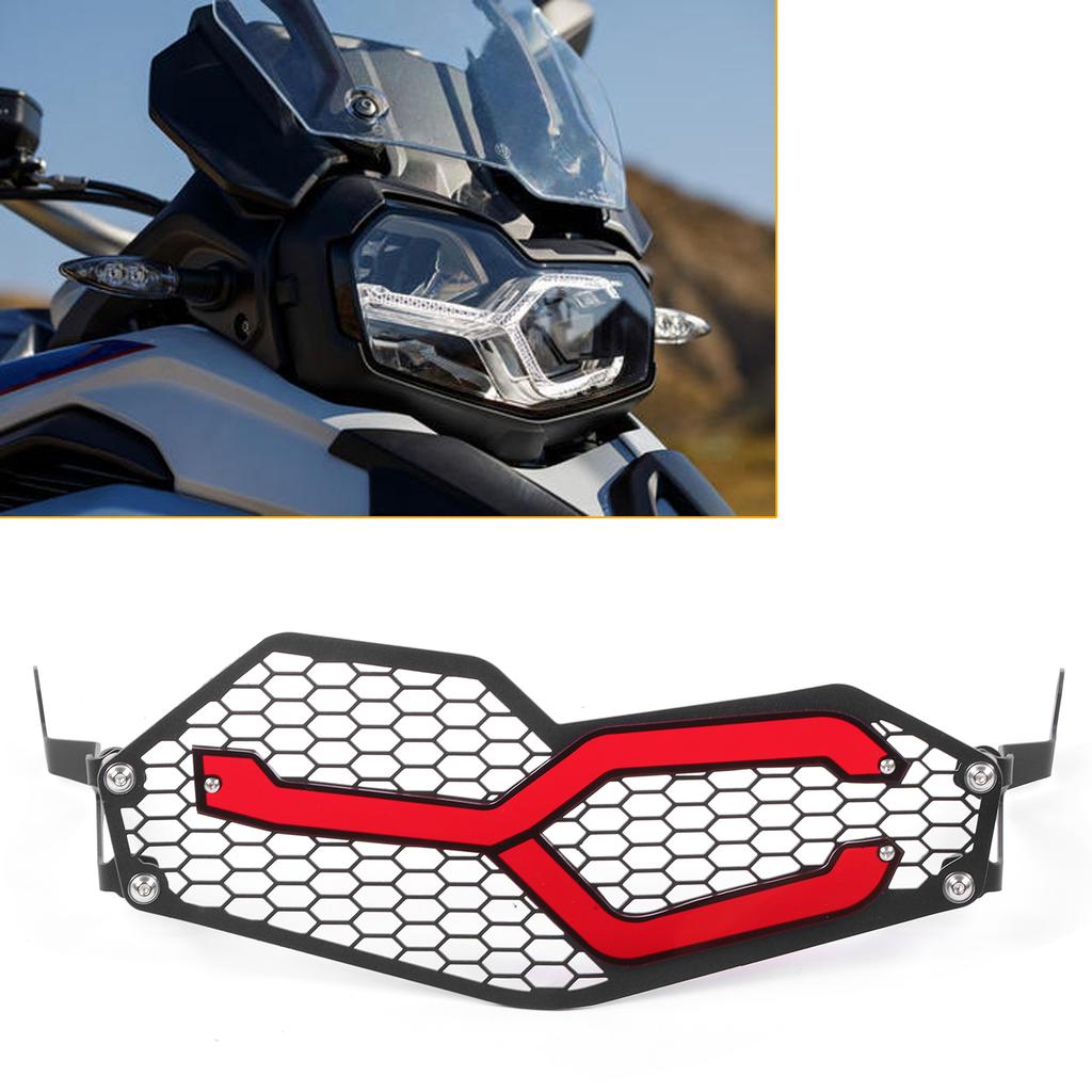 Motorcycle Headlight Grill Protector Front Lampshade Fit for F750GS/F850GS 2018‑2019Red