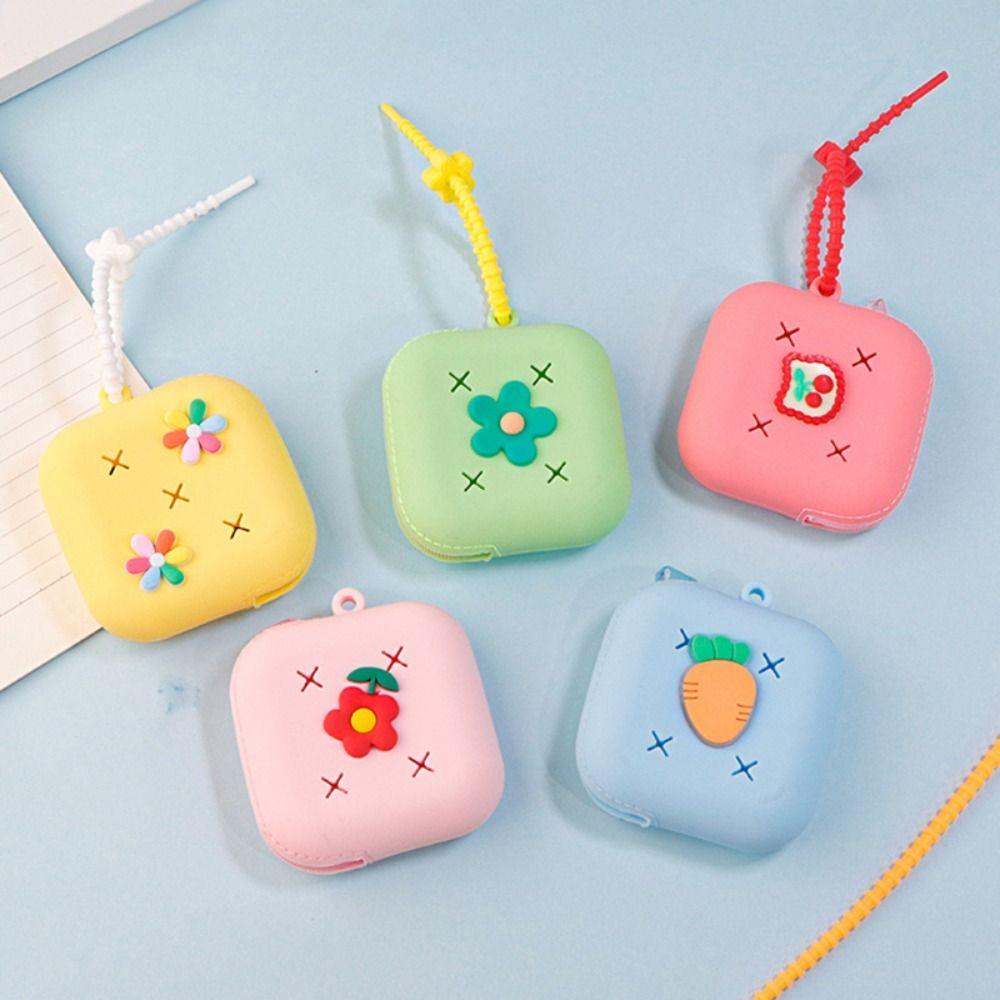 New Holes Coin Purse Silicone Zipper Card Holder Storage Bag