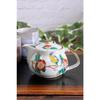Waza no Kura Vaisselle Japonaise Élégante Porcelaine de Kutani Théière avec Camélia et Oiseau Inclut Céramique à Thé Fabriqué en Parfait pour les Cadeaux d'Anniversaire Design,