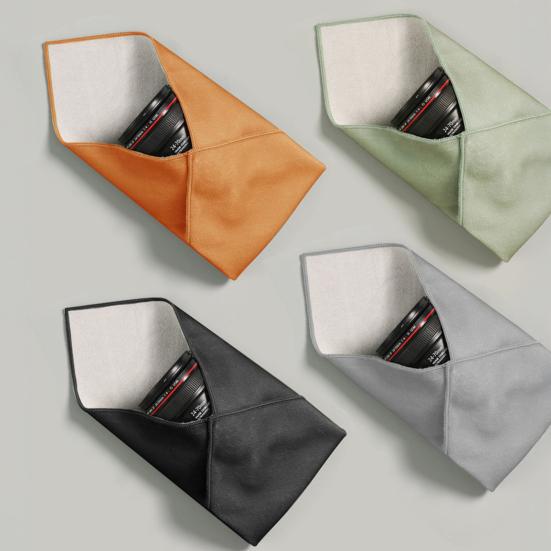 Self Adhesive Makeup Bag Portable Protective Cosmetic Pouch Smooth Wear Resistant Multipurpose Camera Lens Wrap Travel Organizer