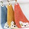Bath Hangable Newborn Baby Cotton Cartoon Bear Saliva Towels Wipe Towels Face Towel Handkerchief
