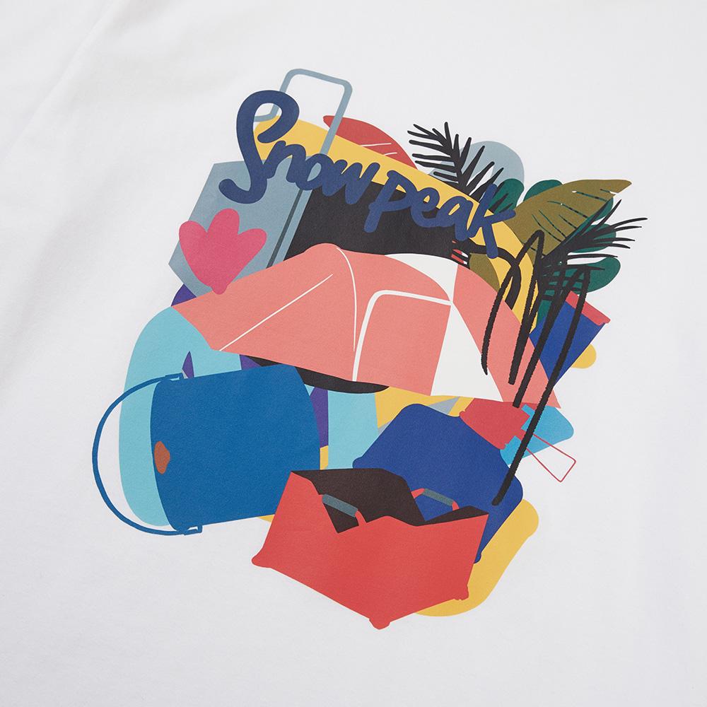 SNOWPEAK [snowpeak X Sung Nak-jin] Graphic Short Sleeve T-shirt White (S24MMFTS86)