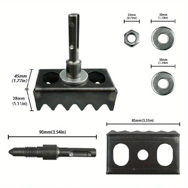 86 Type Square Hole Cutter Carbon Steel Construction Tool For Efficient Electrical Box Mounting Operations