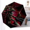 Teenage Mutant Ninja Turtles, Cityscape Themed Automatic Opening and Closing Umbrella, Compact Travel Umbrella, Lightweight and Portable, Su