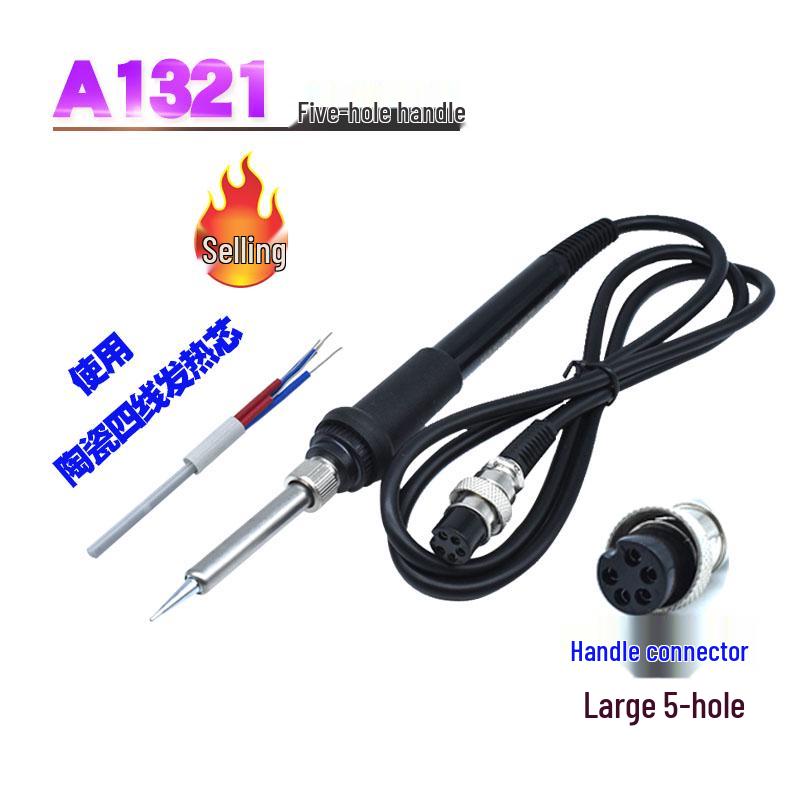 936/969 Electric Soldering Iron Handle with 5-Pin/7-Hole Accessories for Repair and Welding