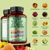 Soursop Capsules Contain Shiitake Mushroom, Seaweed, and Hericium Erinaceus Extract; Vegan; Antioxidant Support; and Joint Health Benefits.