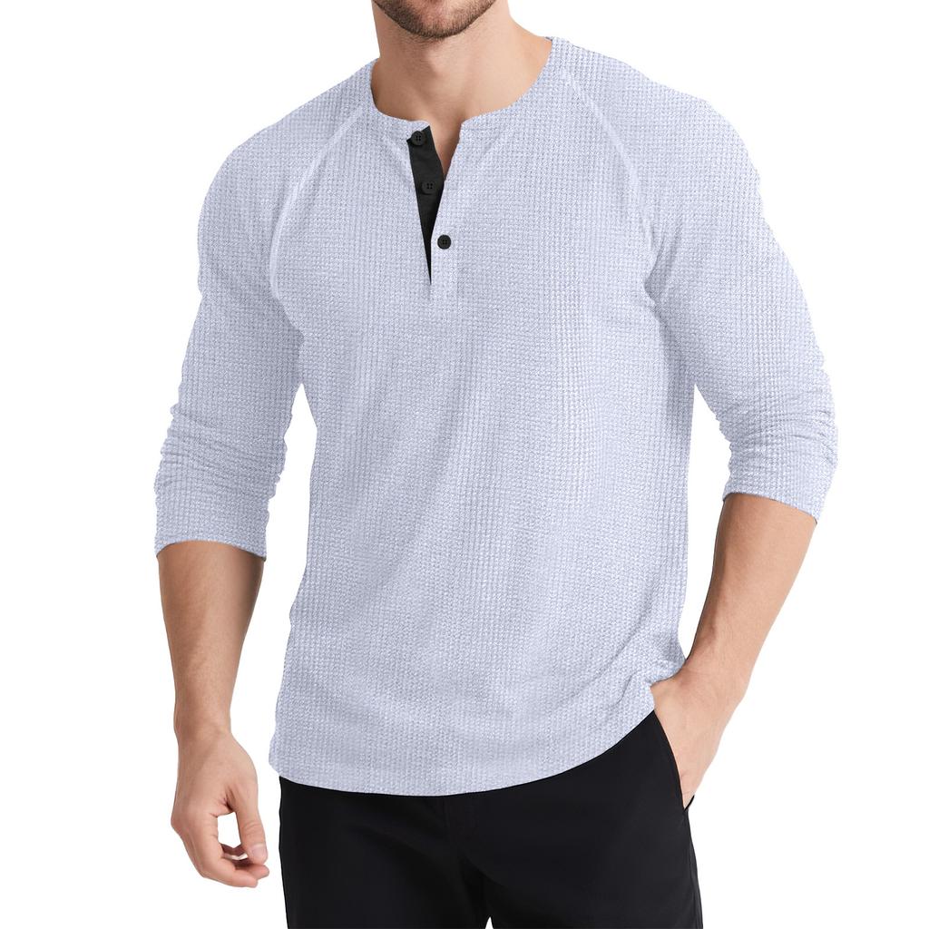 Men's 2025 Autumn and Winter Long Sleeve Retro T-Shirts and Sweaters