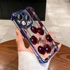 Red Cherry Plating Phone Case For Xiaomi Redmi 15 A3 15C 14C 13C K50 A1 Note 15 14 13 12 12s Pro Plus 4G 5G Anti Fall Airbag