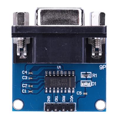 1-10 Pièces Module Convertisseur Port Série RS232 vers TTL MAX3232 TX RX VCC GND Connecteur Femelle DB9 3.3V-5.5V Carte de Clignotement MAX232