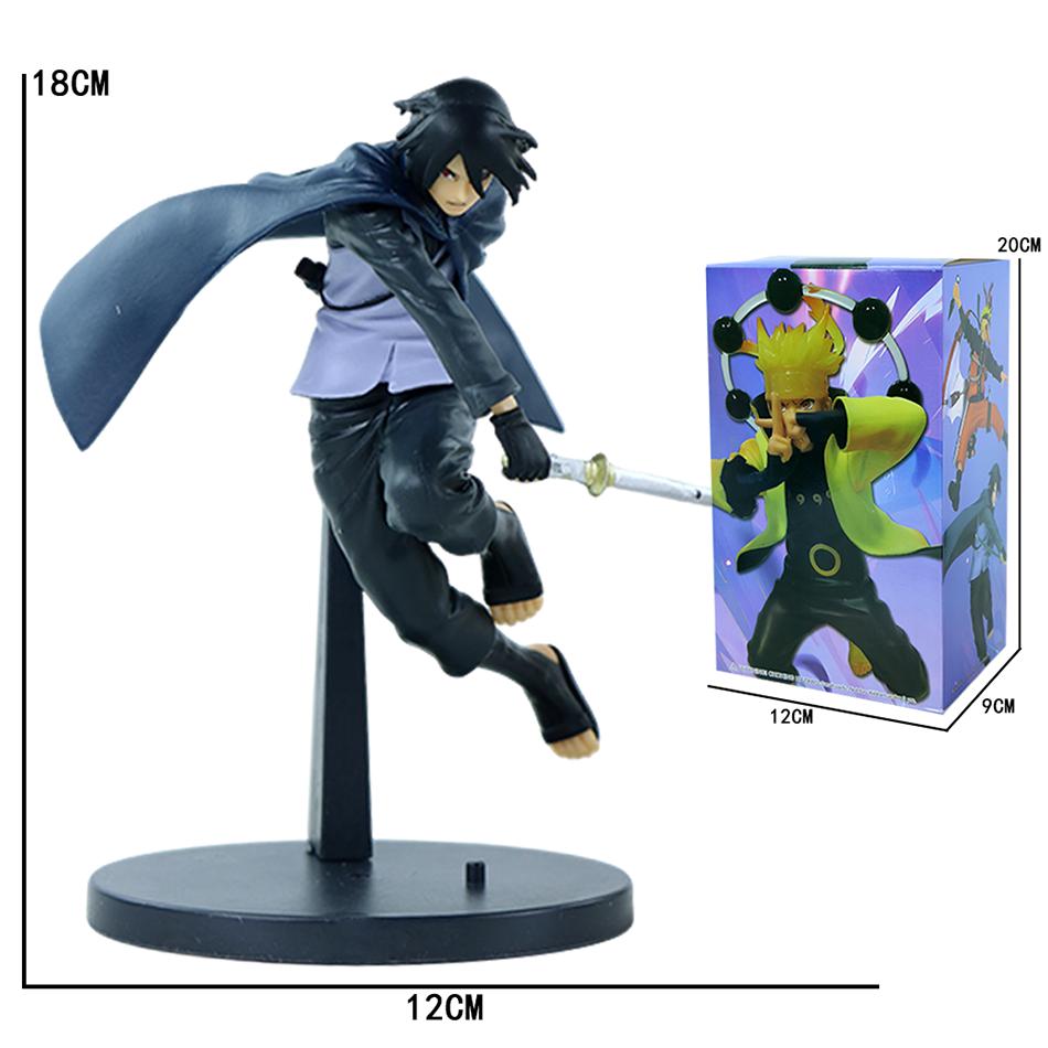 18-20Cm Anime Naruto Sasuke Kakashi Uzumaki Gaara Action Figures Cartoon Pvc Collectiable Model Toys Kids Boys Birthday Gifts