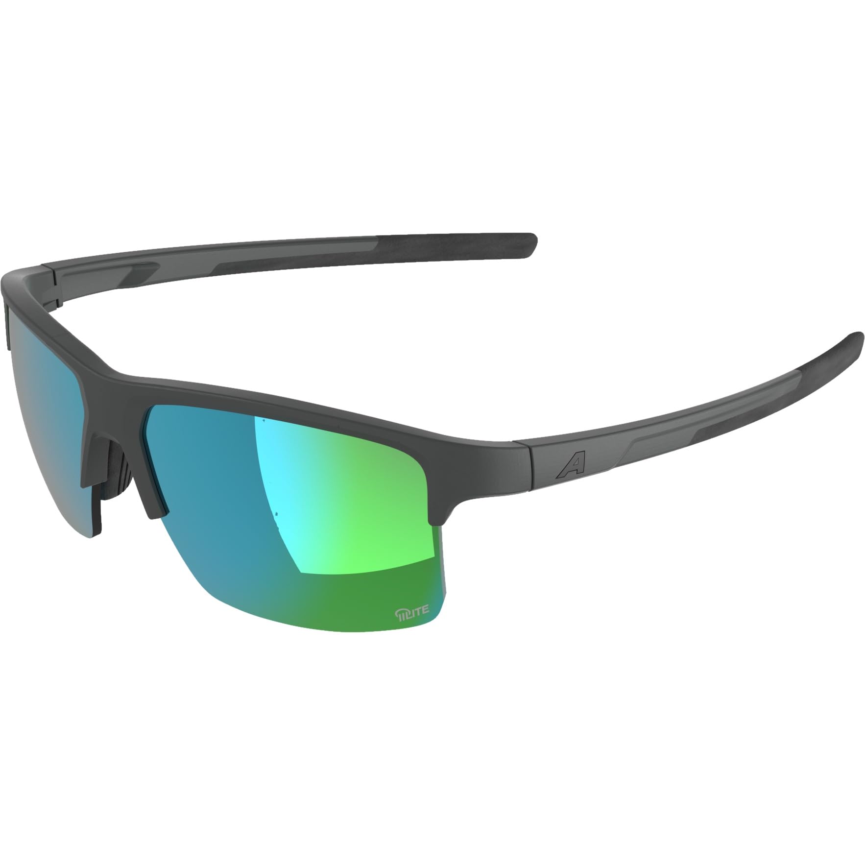 Sports High Contrast for EAGLE Matte [Alpina] Sunglasses, Mirror, Anti-Fog, Cycling/Running/Outdoor Use, Q-LITE, Midnight/Gray