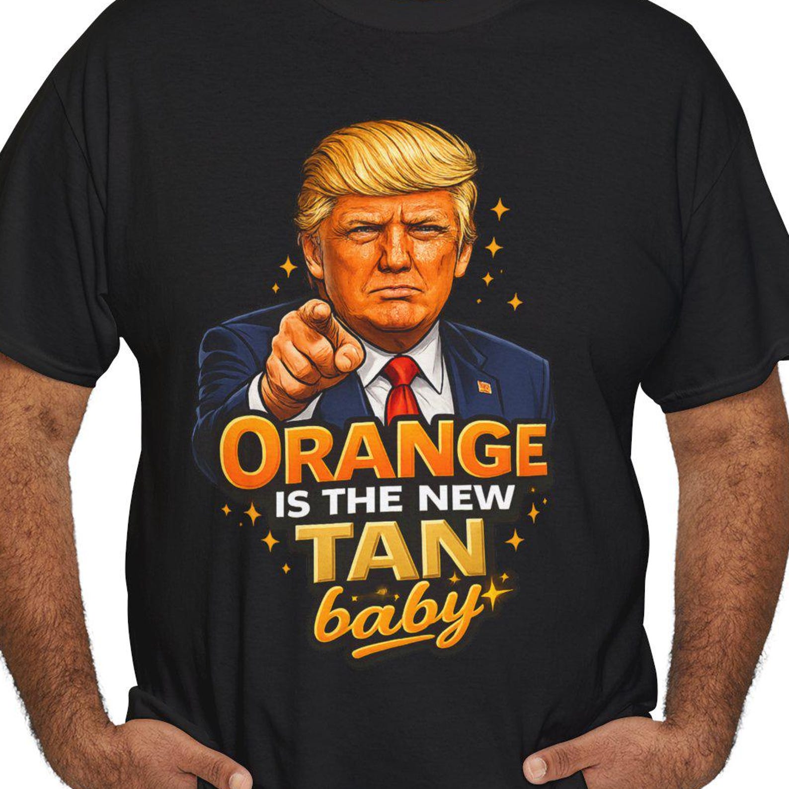 Satirical Trump Graphic T-Shirt, Political Humor Meme Tee XL