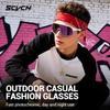 SCVCN Photochromic Cycling Sunglasses for Men Outdoor Y2k Bike Glasses Fishing Glasses Hiking Eyewear Bicycle Goggles UV400
