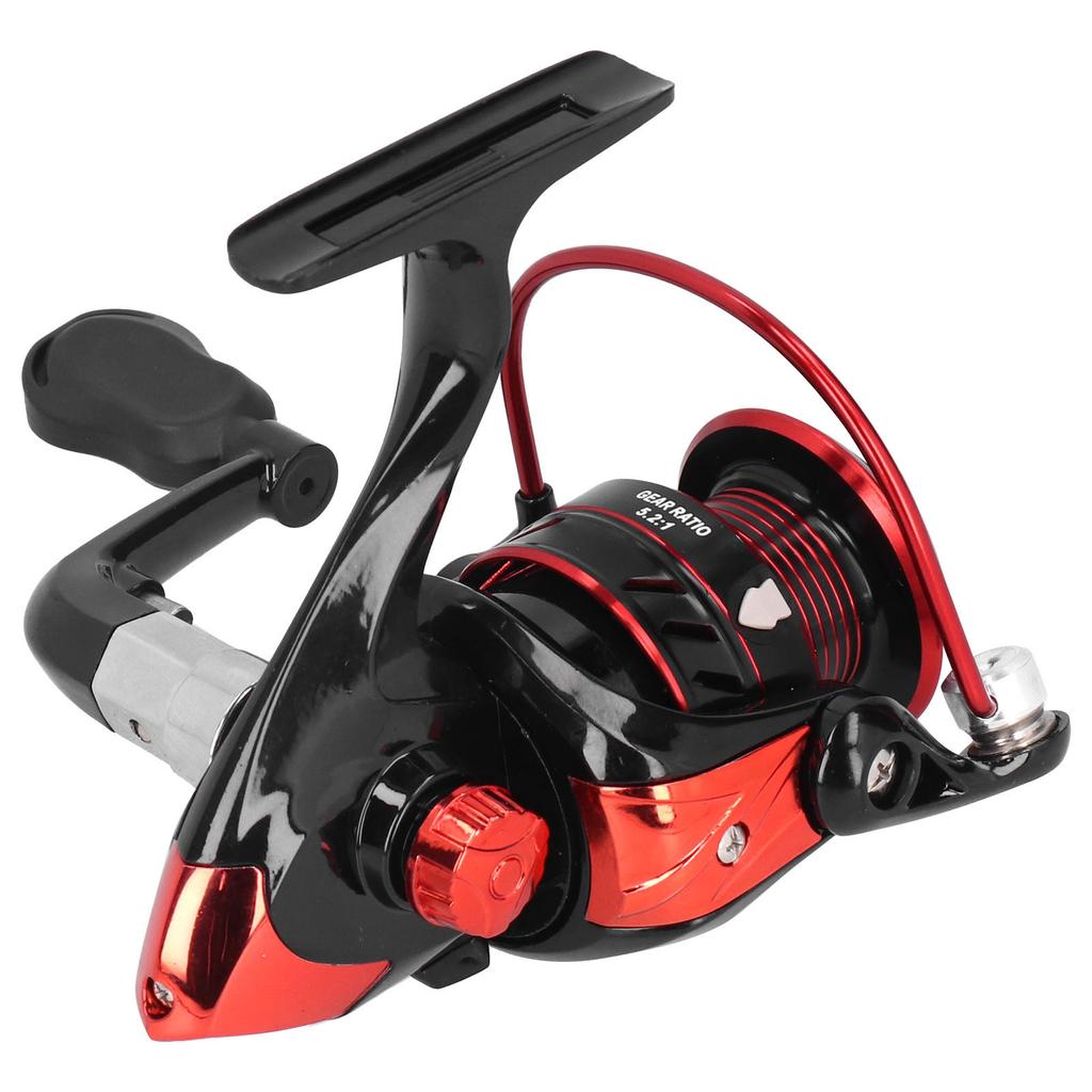 Metal Spinning Wheel Spool Sea Rod Lure Rock Fishing Long Shot Reel Tackle Black RedDM3000