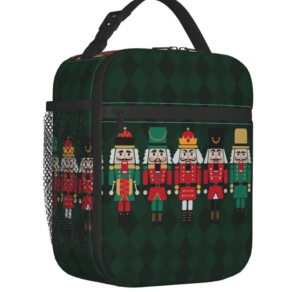 Nutcracker Ballet Dancer Thermal Insulated Lunch Bag Women Resuable Lunch Tote for Outdoor Camping Travel Multifunction Food Box