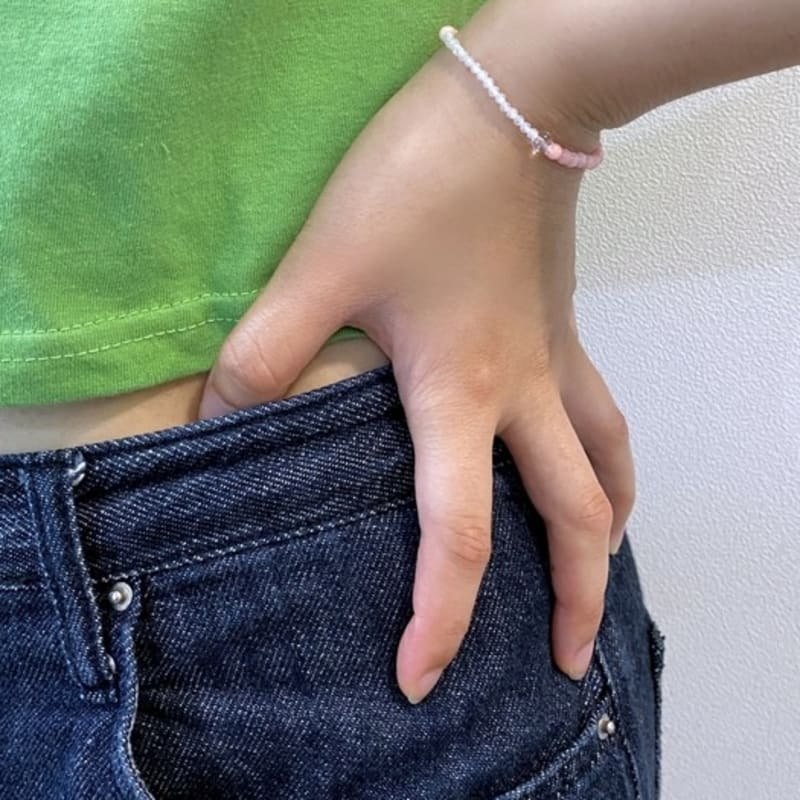 LOVE ME MONSTER Petit Gemstone Bracelet_2Color