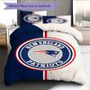 New England Patriots Pattern Bedding Home Decoration Birthday Gift ( 1 Duvet Cover + 2 Pillowcase, Without Core),fan Merchandise.