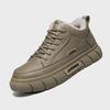 Men's Large Size Winter Mid-Top Fashion & Sport Shoes with Extra Warm Velvet