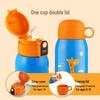Temake Kids 560ML 316 Stainless Steel Double-Lid Insulated Straw Cup