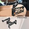 Car Headrest Tablet Mount,Car Back Seat iPad Holder with Foldable Extension Arm,360° Rotating Car Tablet Holder for Kids for iPad Pro, Air, Mini